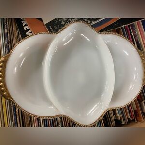 Vintage Anchor Hocking Milk Glass Dish